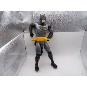 DC Comics Batman Action Figure Toy Grey Yellow Black Cape